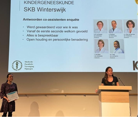 Kindergeneeskunde wint coschap van het jaar!